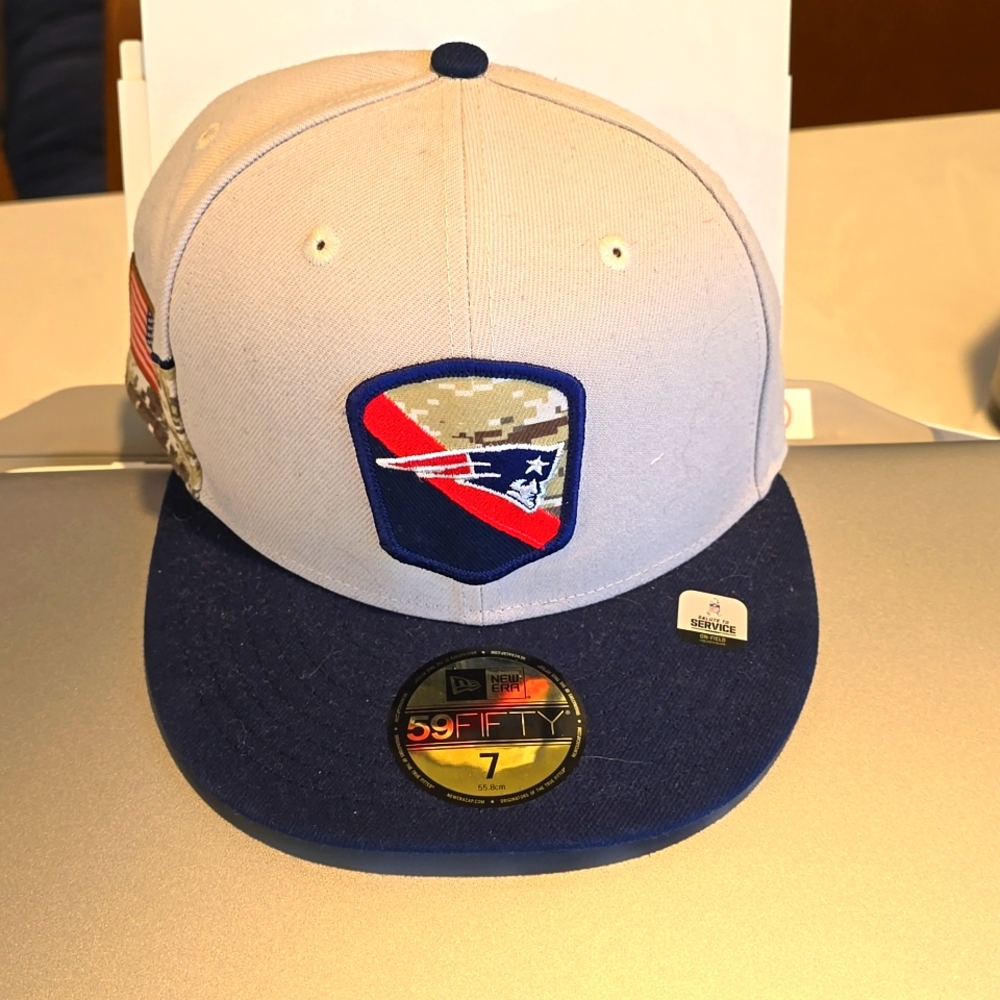 New Era 2023 Patriots Saute to Service Hat